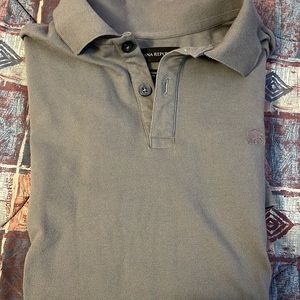 NWOT Mens size xs slim fit Banana Republic grey shirt sleeve polo.
